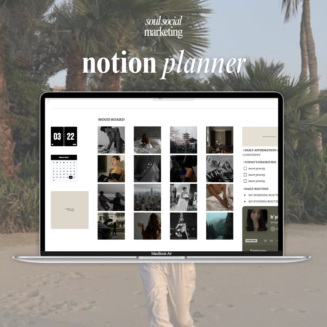 Ästhetischer Notion Planner (PLR)