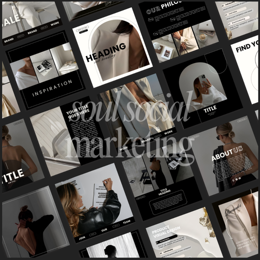 100 ästhetische Instagram Templates (PLR)