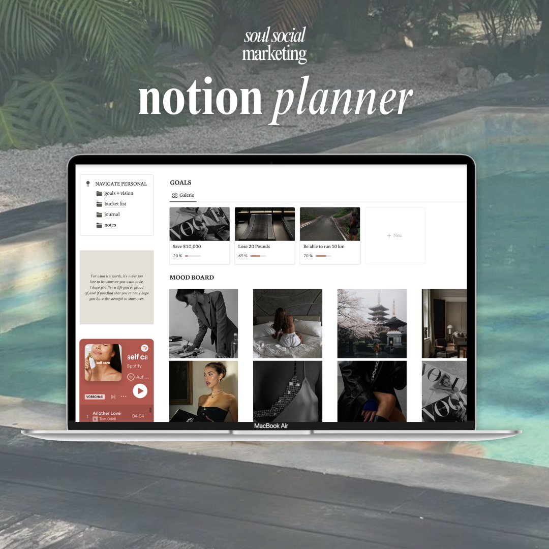 Ästhetischer Notion Planner (PLR)