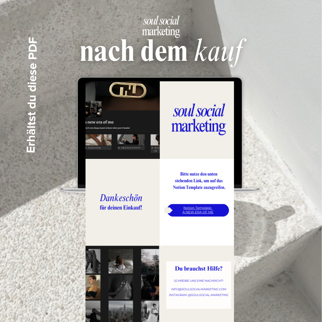 Ästhetischer Notion Planner (PLR)